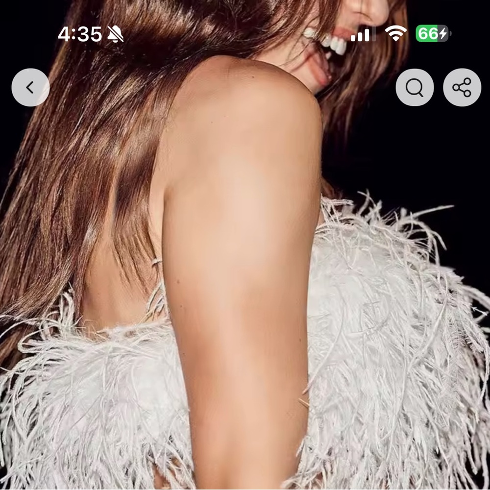 Ostrich Feather top